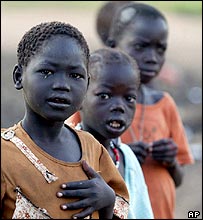 Refugee children in Darfur