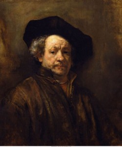 Self portrait, Rembrandt van Rijn