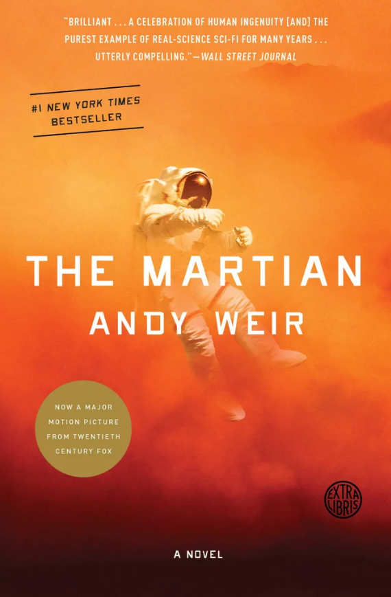 The Martian (cover of the novel by Andy Weir)